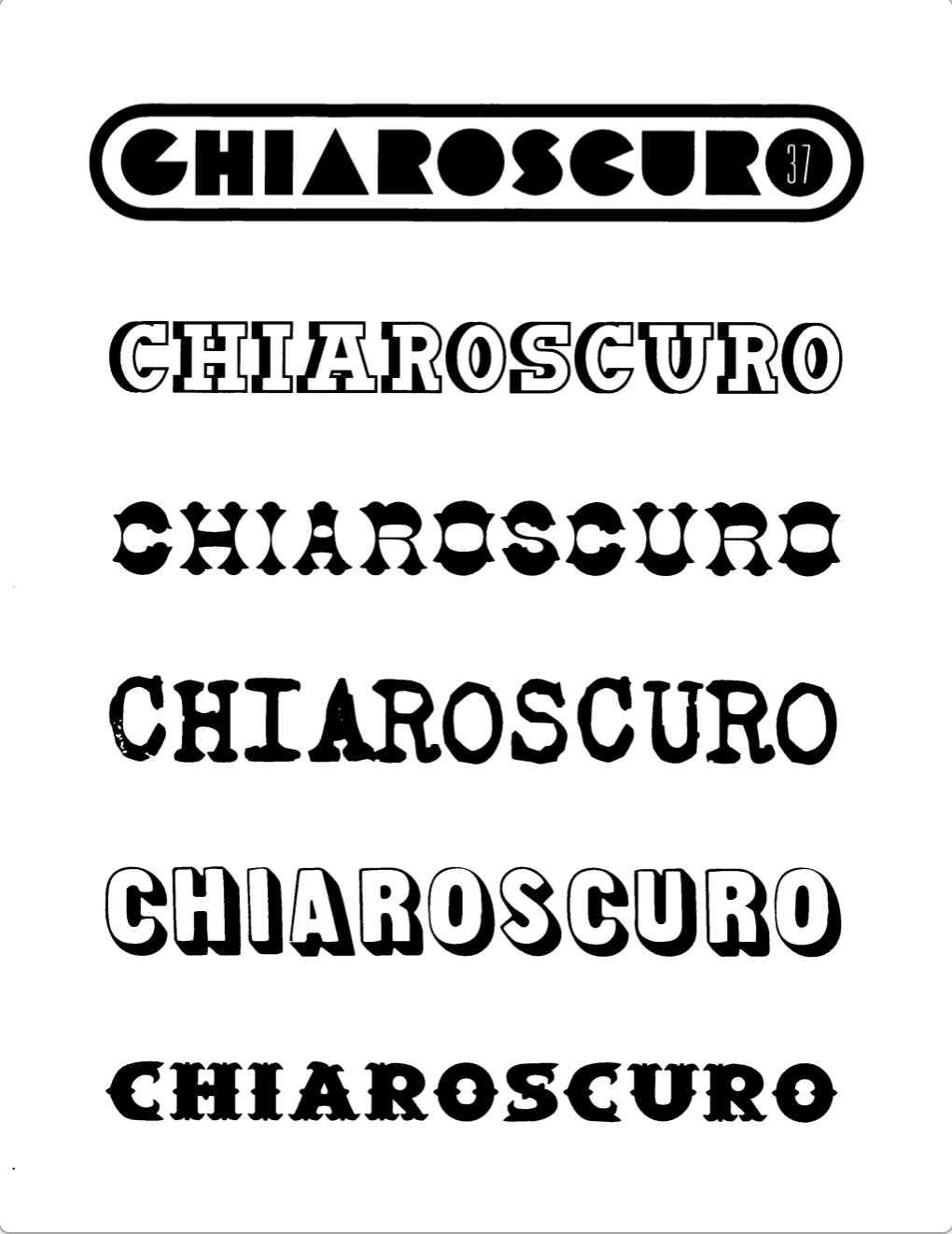 Chiaroscuro Cover #37